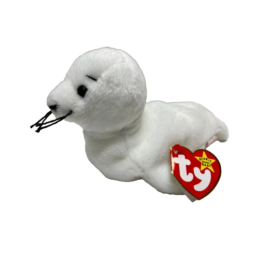 Vintage Ty Beanie Babies Seamore Baby Seal 1993 Retired Plush Rare See Tags MWMT